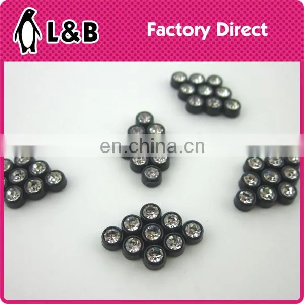 20L Decorative Plastic Clothing Button Rhinestone Crystal Button photo-6