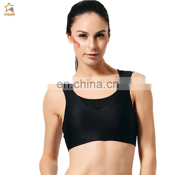 GAEANER Breathable Blank Fitness Yoga Gym Black Compression Women Running Strappy Bamboo Hot Sexy Custom Ladies Sports Bras