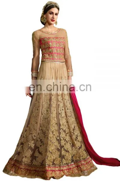 2017 Occasion Wedding Wear Cape Dress Anarkali Suits / 2017 Cape Jacket Anarkali Dress Material (anarkali Dresses) photo-3