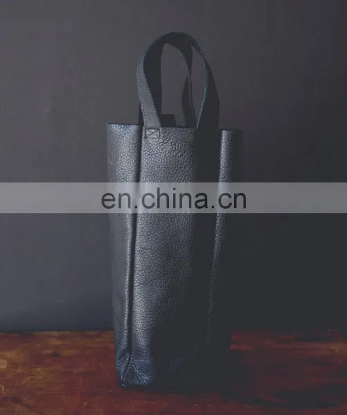 Leather Wine Tote Bag photo-3