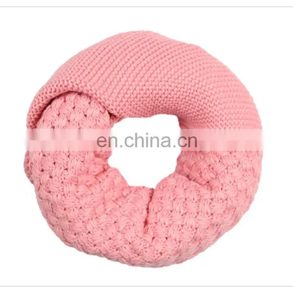 Wholesale Loose Knit Acrylic Infinity Loop Circle Scarves photo-2