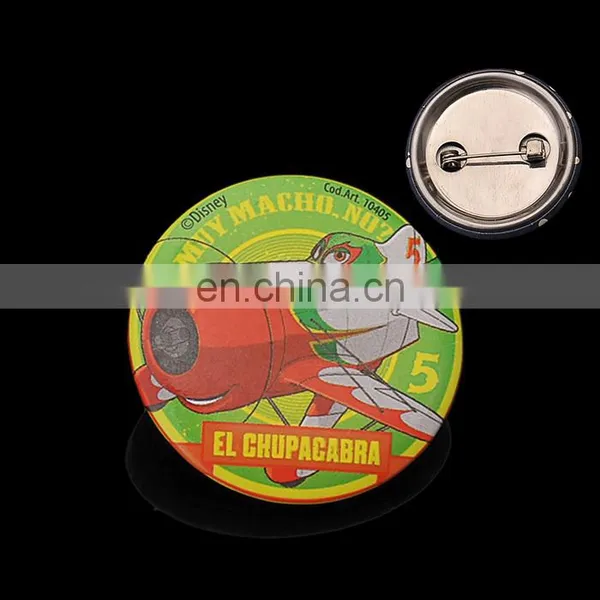 High Quality Round Button Badge With Safety Pin / Tin Plate Buttons Badges / Button Pin photo-2