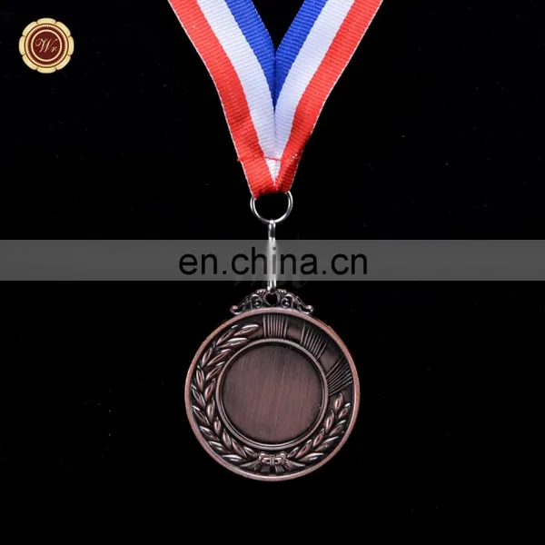 Wr Antique Imitation Metal Sports Medals Customized Bronze Medals With Free Ribbon photo-2