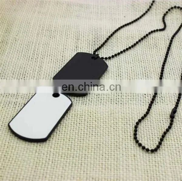 Custom Etching Logo Aluminum Dog Tag Anodized Aluminum Dog Pet Tag Chain