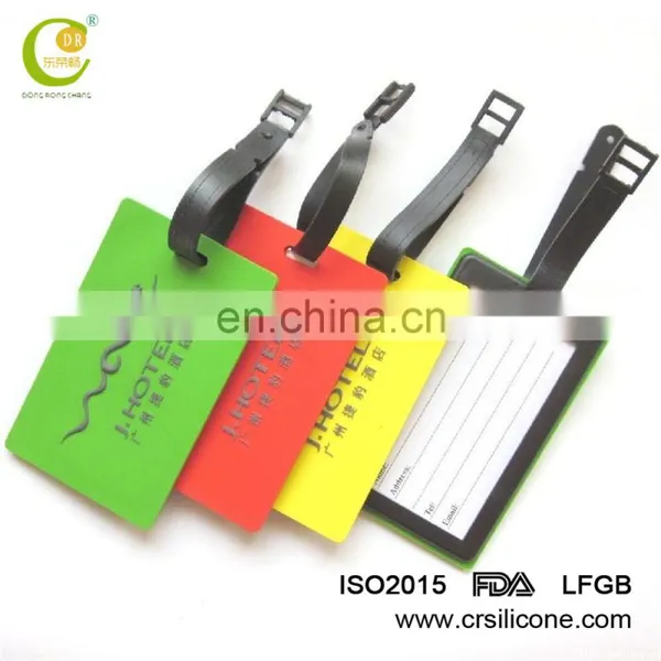Custom Made Travel 3d Soft Pvc Rubber Silicone Luggage Tag/custom Luggage Tag photo-3