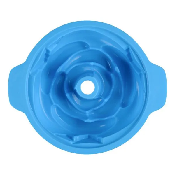 Free Sample Food Grade Heat Resistant Nontoxic Silicone Cake Mold Baking Mousse Pudding Mold Tool Rose Shape photo-2