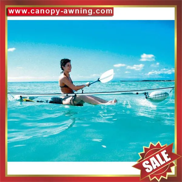 Sea River Lake Ocean Crystal Polycarbonate Transparent Invisible pc Clear Fishing Sailing Boat Kayak Canoe for Sale photo-4