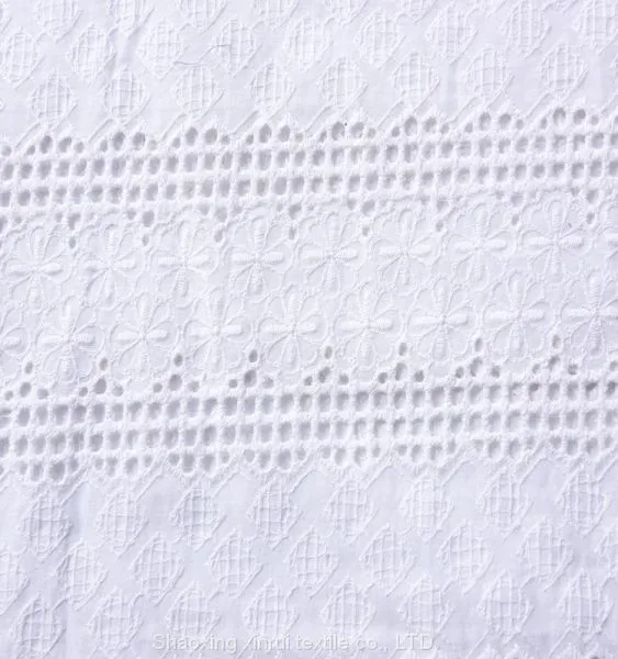Lace Cotton Fabric With Embroidery photo-2