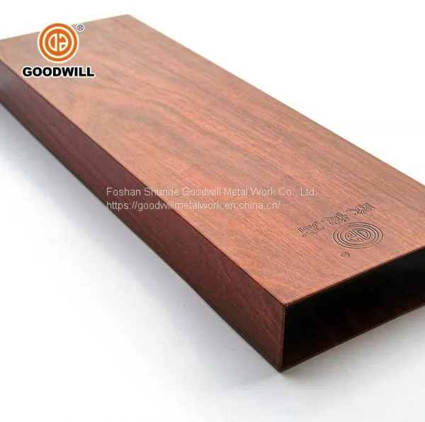 Decorative Linear Pipe U Shaped Suspended Aluminum Metal False Square Tube Baffle Ceiling photo-2