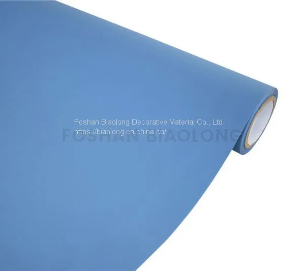 Anti-dust Soft Touch Plain Color Embossed Membrane Press PVC Vinyl Film for Kitchen Cabinet Doors Decoration