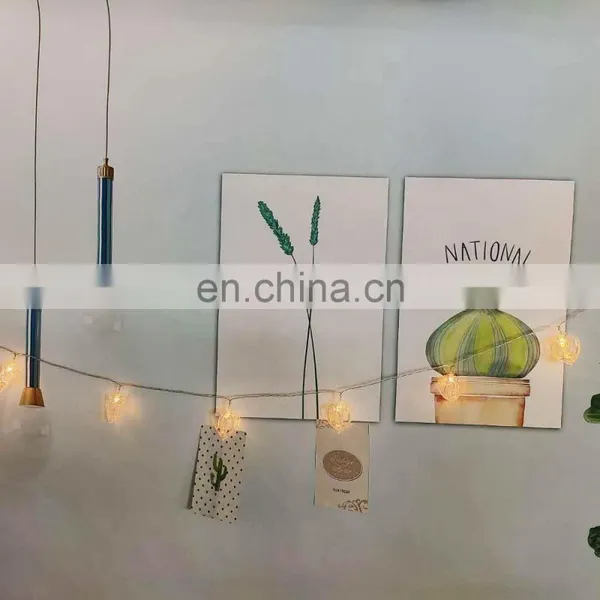 LED String Fairy Light Holiday Decorative Battery Powered String Light With Plastic Heart Shaped Clips photo-5