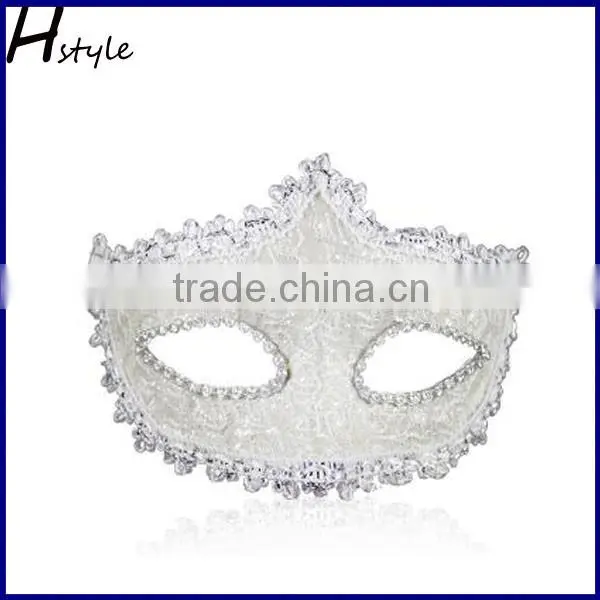 Flower Decor Fashion Feathered Lace Semi-transparent Masquerade Cosume Party Mask SC156 photo-2