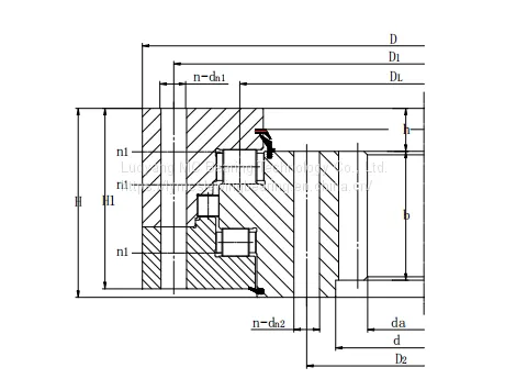 LYMC Wholesale Slewing Bearing 133.45.2000 Three Row Roller Bearing Swing Circle Gear Ring Supply photo-2