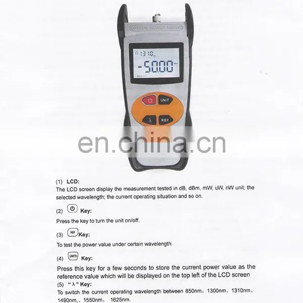 Factory Price Portable Handheld Light Source Fiber Optic Power Meter Optical Multi-meter With Visual Fault Locator photo-5