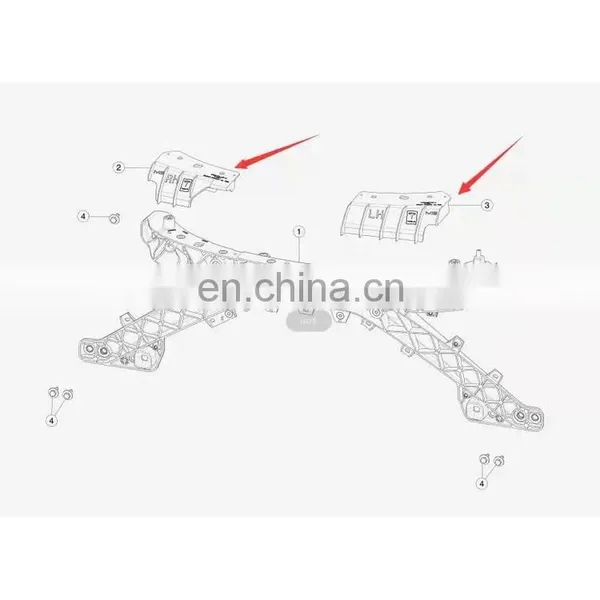 Made in China Replacement Parts Front Bumper Inner Bracket for Tesla Model 3 photo-4