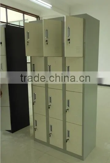 (DL-CL12) China Manufacurer 12 Compartment Link Series Steel Storage Locker / 12 Door Office Furniture Steel Cabinet photo-2