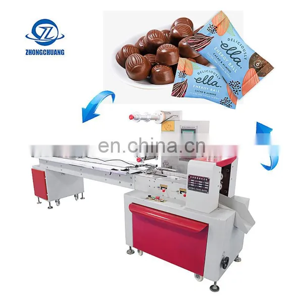 Microcomputer Fully Automatic Horizontal Sorting Disc Pallet Small Cotton/Soft/Hard Candy Packaging Flow Wrapping Machines photo-3