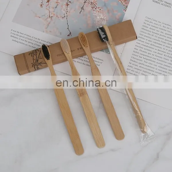Wholesale Price Customized 100% Natural Organic Biodegradable Ecological Bamboo Toothbrush photo-4