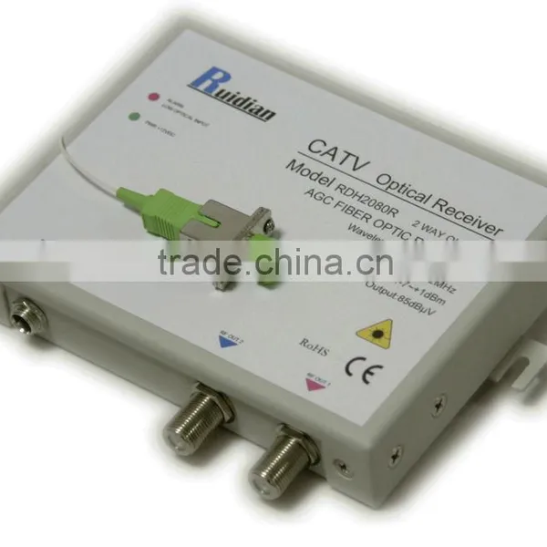 FTTH Fiber Optic CATV AGC Receiver Build-in Filter/ftth Equipment photo-2