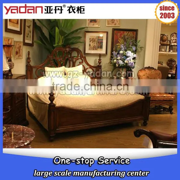 Latest Custom Made Luxury Bed Room Furniture Modern Wood Bed Design photo-6