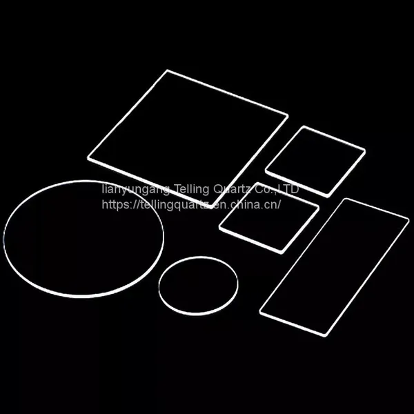 Professional Manufacturer UVC Transparent Thin Thick Round Rectangle Polished Quartz Glass Sheet Quartz Disc Quartz Plate