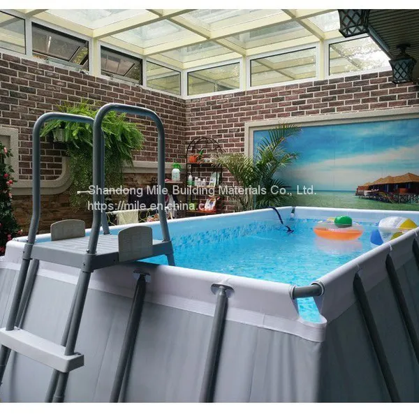 Frame Pool Above Ground Steel Frame Pvc Canvas Swimming Pool photo-3
