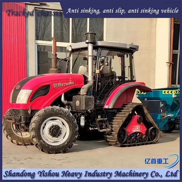 1404 Tractor Modified With Rubber Track and Half Chain Track Without Sinking Car Anti Slip photo-5