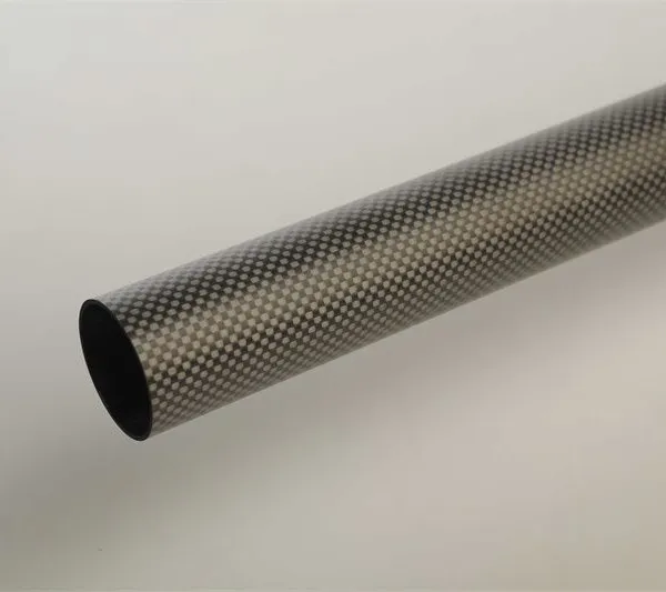 Round Carbon Fiber Tube Customized Length Wall Thickness Multi-functional Pole