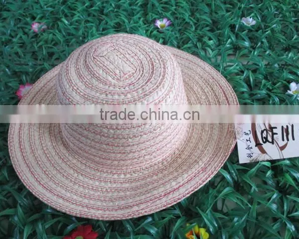 China Hot Sale Ladies Fashion Straw Wholesale Straw Floppy Hats photo-6