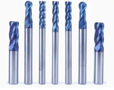 6 flutes End Mill Nano Blue Coating End Mill High Quality Milling Cutter Milling Tool