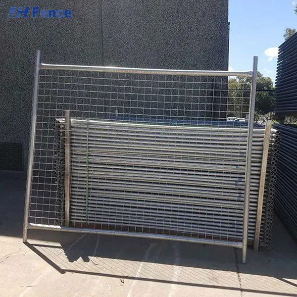 Australia Standard Temporary Fence 2100x2400mm Galvanized Welded Wire Mesh Panels Metal Frame Construction
