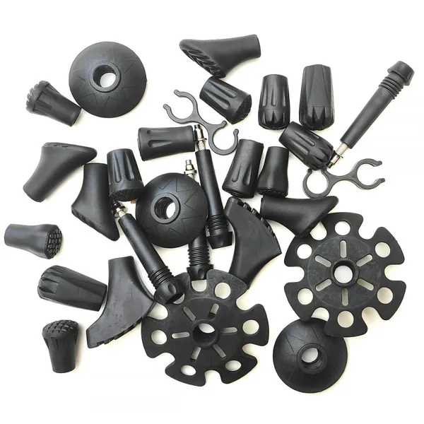 Hiking Pole Tips Hiking Accessories - Cane Rubber Tips Replacement Hiking Stick Grip Replacement Walking Cane Tips Hiking Poles for Hiking Gear photo-5