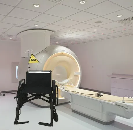 MRI Safe Plastic Wheelchair for MRI Room Use/ MRI Conditional to 5 Tesla photo-4
