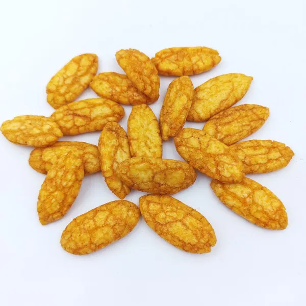 Hot Selling Willow Leaf Shaped Fried Rice Crackers Savory BBQ Flavor for Wholesale Bulk Snack Distributors photo-3