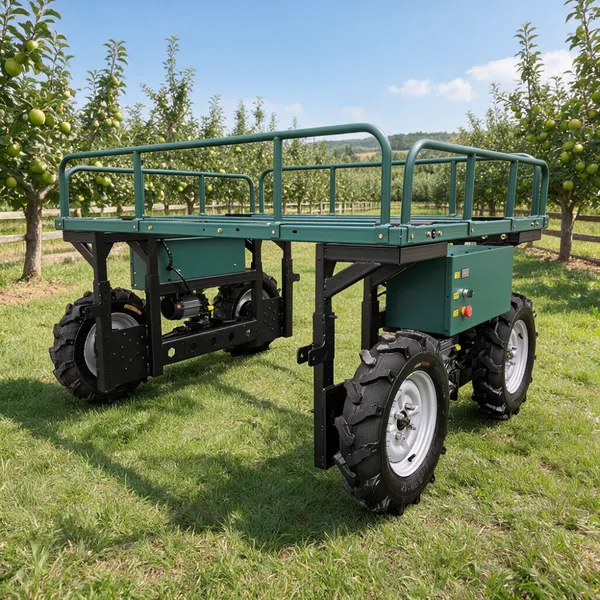 Autonomous Electric Remote Control Orchard Transport Vehicle Modular Flatbed Utility Carrier for Agriculture photo-5