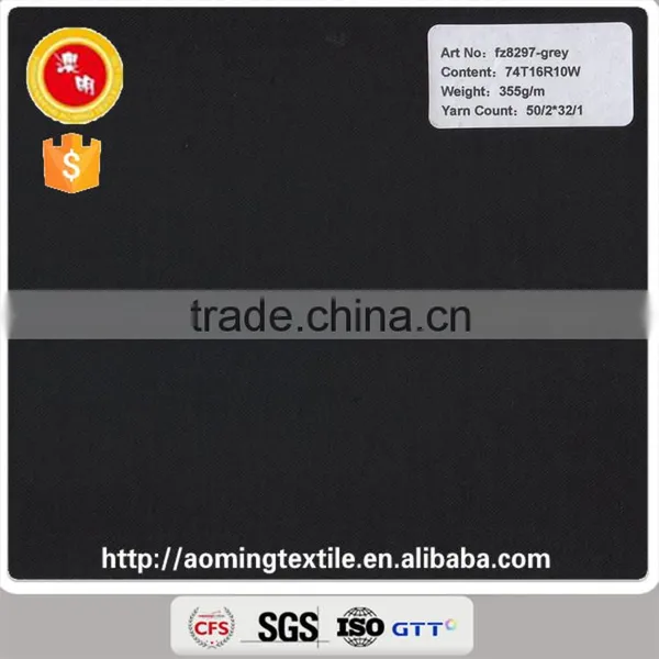 Fz8297 Series Cheap Poly Viscose Wool Twill Suit Fabric in Stock in Satin Back Serge photo-4