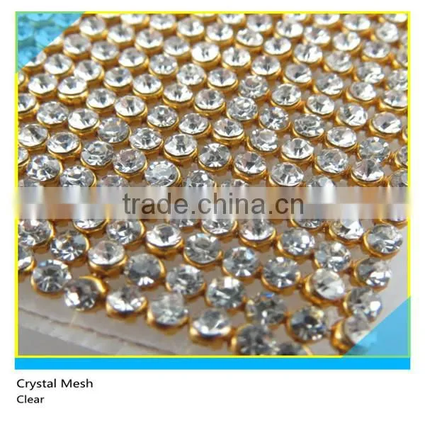 Silver Rhinestone Roll Ss16 4mm AB Crystal 41x150cm Silver Plated Aluminum Without Glue photo-3