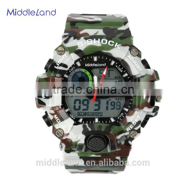 Luxury MIDDLELAND Brand Watch Latest Item Men Sports Double Movement Analog Digital Watches photo-3