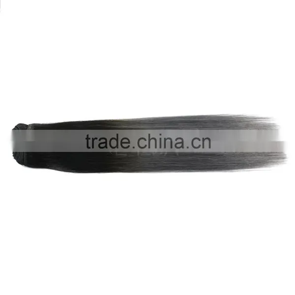 High Quality Two Tone Ombre Hair Silk Straight Clip in Remy Human Hair 14" 16" 18" 20" 22" 26" 28"" Supplier photo-2