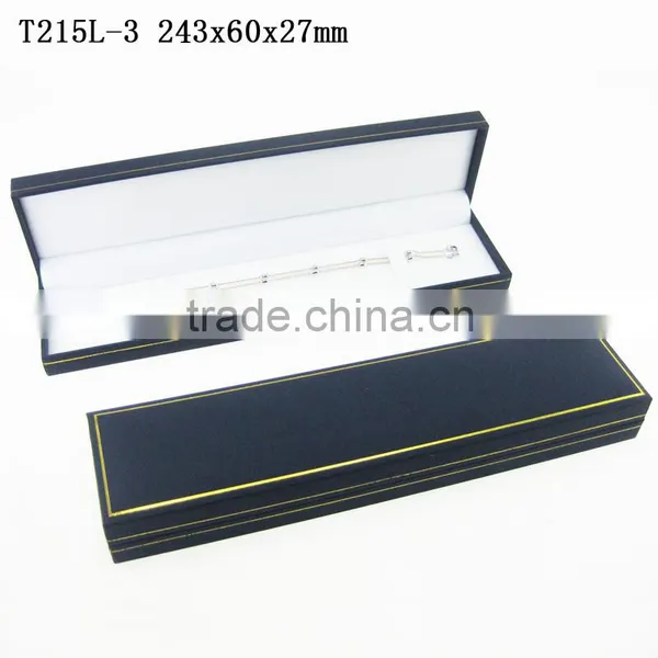 T491 Red Logo Printed Long Chain Jewelry Bracelet Box With Lining Velvet photo-3