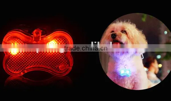 2016 LED Nylon Pet Dog Cat Collar Dog Flashing Clip On Collar Led Light Charm Id Tag Flash Or Glow Modes photo-3