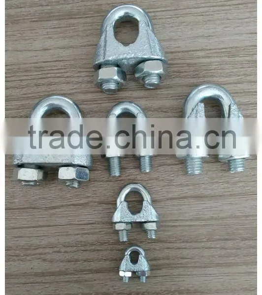 Electrical Galvanized DIN741 and Yellow Zinc Plated DIN1142 Wire Rope Clip