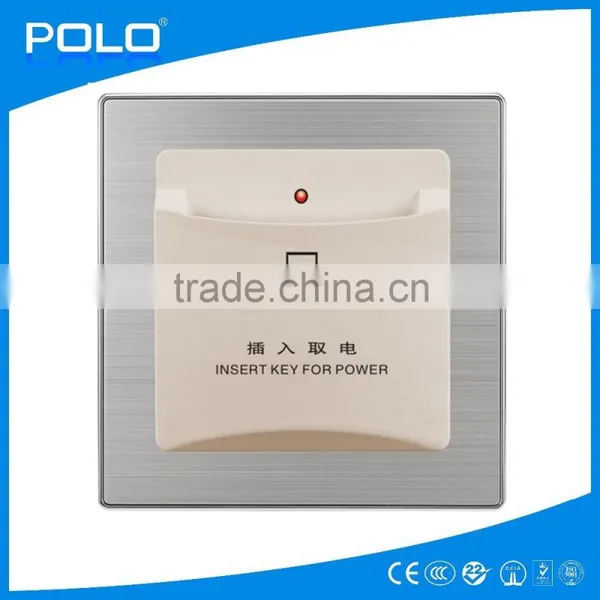 Dedicated Hotel Energy Saver Card Switch Stainless Brushed PC Material Energy Saver Card Switch photo-2