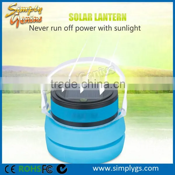 100 Lumen Foldable Solar Led Garden Light With Storage Bottle for First Aid