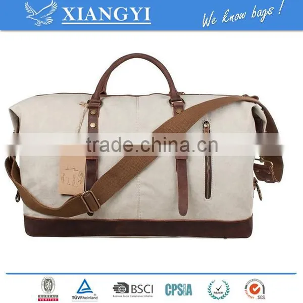 Oversized Canvas Travel Tote Duffel Small Duffle Bag Travel Bag,single-shoulder Bag,messenger Bag New Design in 2016 photo-3