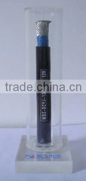 Rated Voltage 750V copper core heat-resistant 125 cross linked polyole Free-halogen flame retardance Rail Vehicle Cable