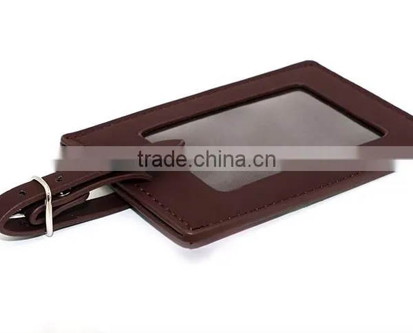 High Quality Leather PU Luggage Tag, Travel Baggage Tag photo-2