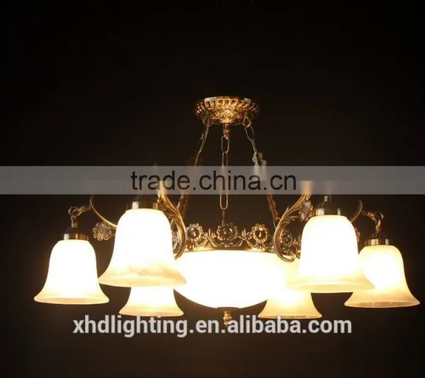 Die-casting Industrial Antique Aluminum Pendant Lamp With Fancy Flower photo-3