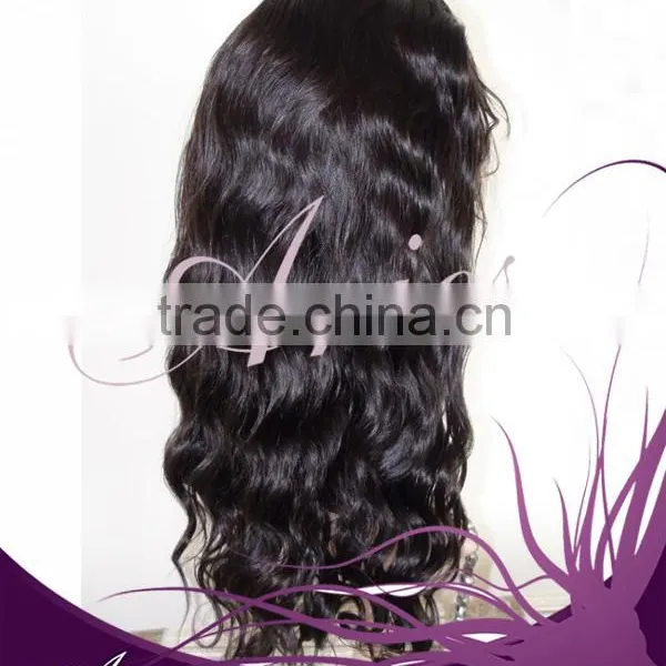 Best Seller Black Women Virgin Hair Wet and Wavy Full Lace Wig photo-3