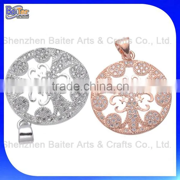 Fashion Solid 925 Sterling Silver Micro Pave Hip Hop Jewelry,micro Pave Mens Leopard Head Pendant Jewelry photo-3